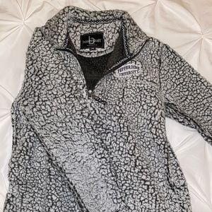 Pepperdine University fuzzy quarter zip sweatshirt